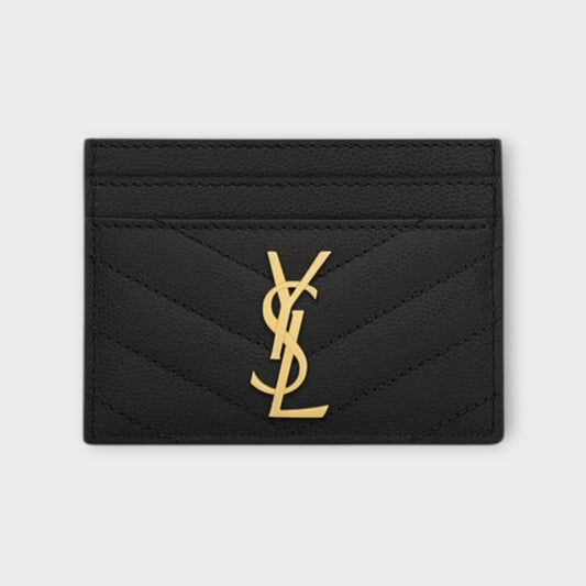 Saint Laurent Cassandre Quilted Leather Card Holder