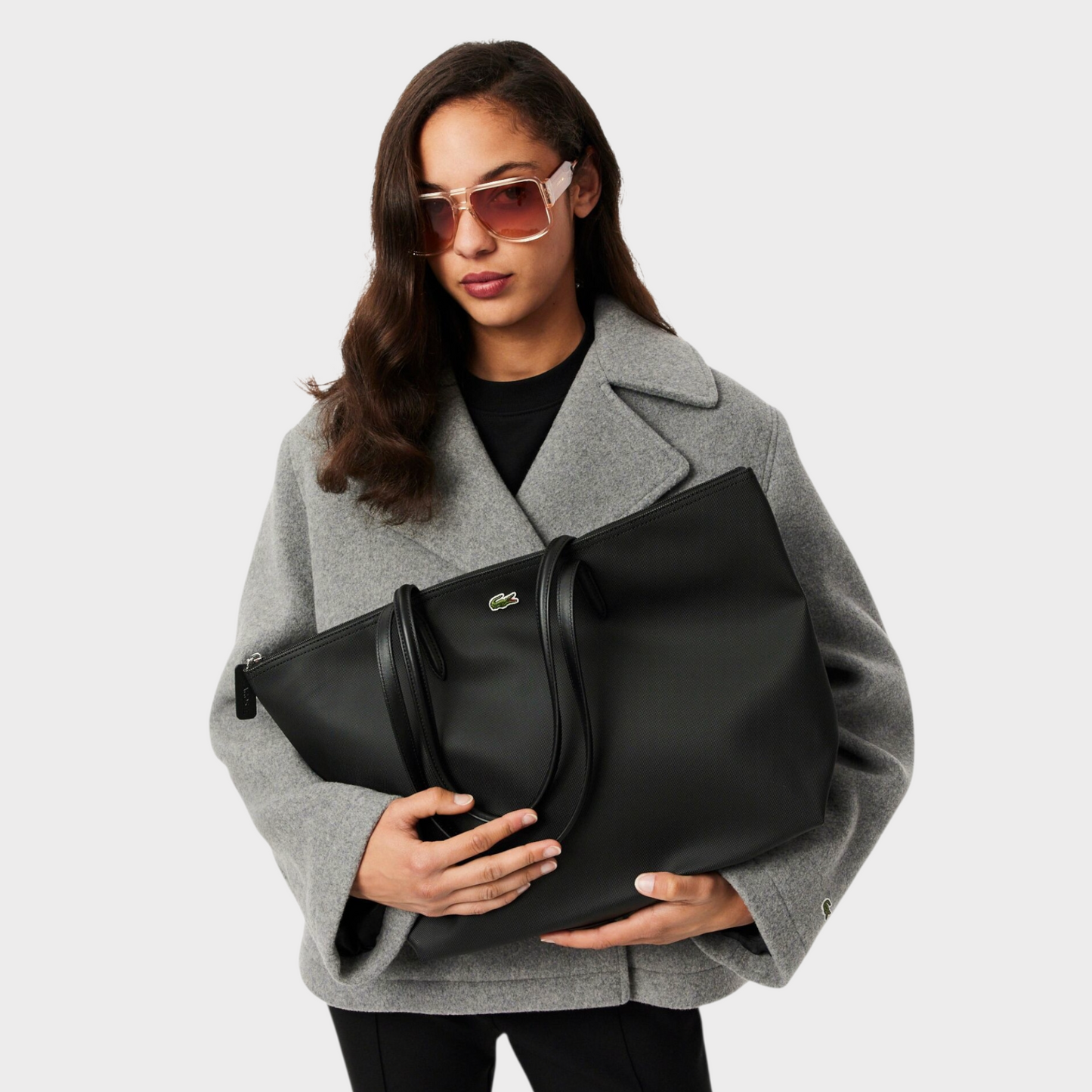 L.12.12 Concept Large Tote Bag in Black